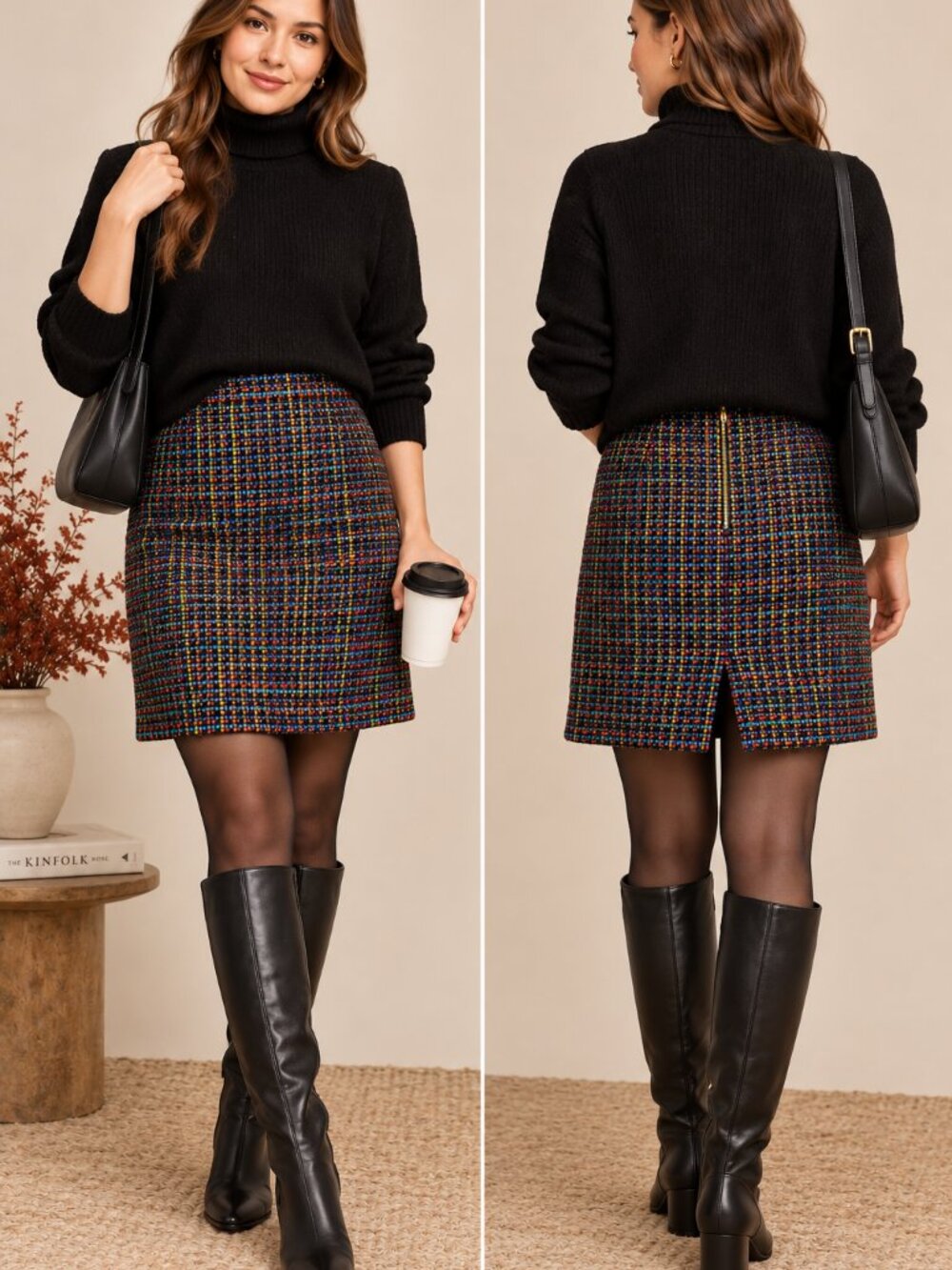 Kate Spade New York Multicolor Tweed Pencil Skirt Size 6
